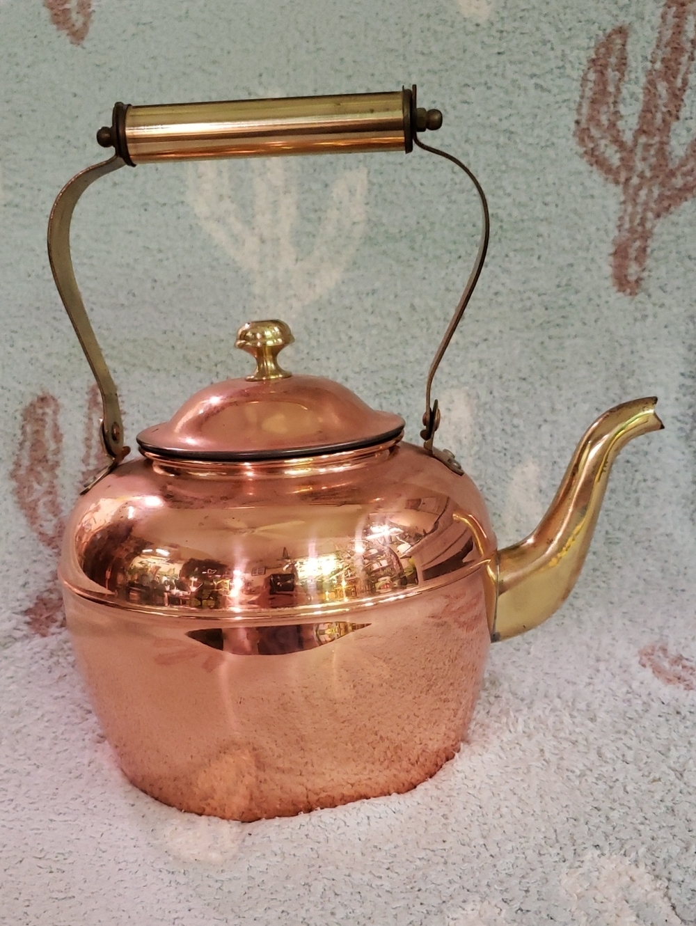 Old Dutch International Copper and Brass Stovetop Kettle - Picture 6 of 7